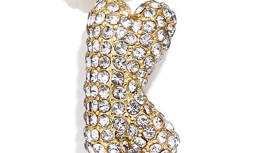 Baublebar Mini Pavé Bubble Initial Necklace In Gold K