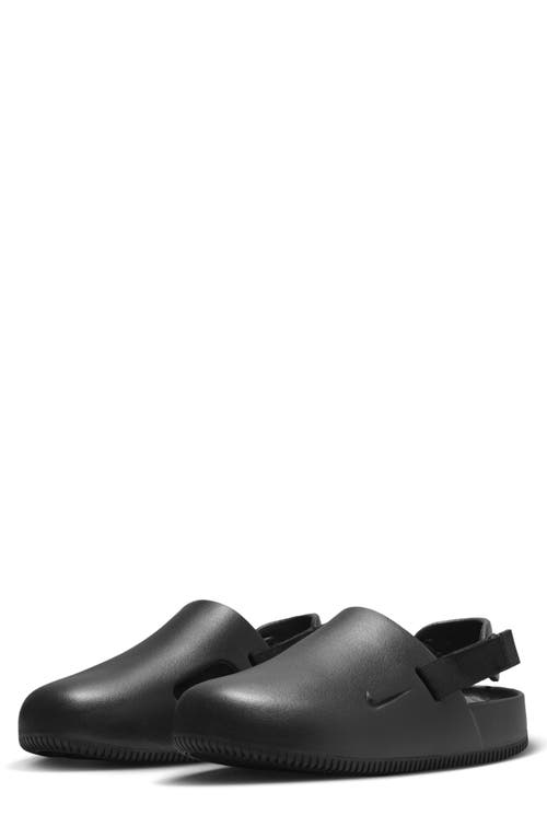 Nike Calm Convertible Slingback Mule In Black/black
