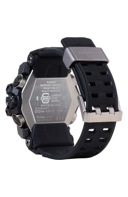 Shop G-shock Master Of G Mudmaster Resin Casio Ana-digi Watch, 58.7mm In Black