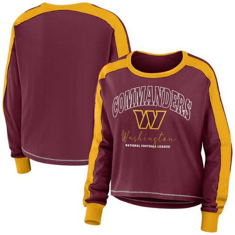 Washington Commanders FOCO Holiday Repeat Long Sleeve T-Shirt - Burgundy