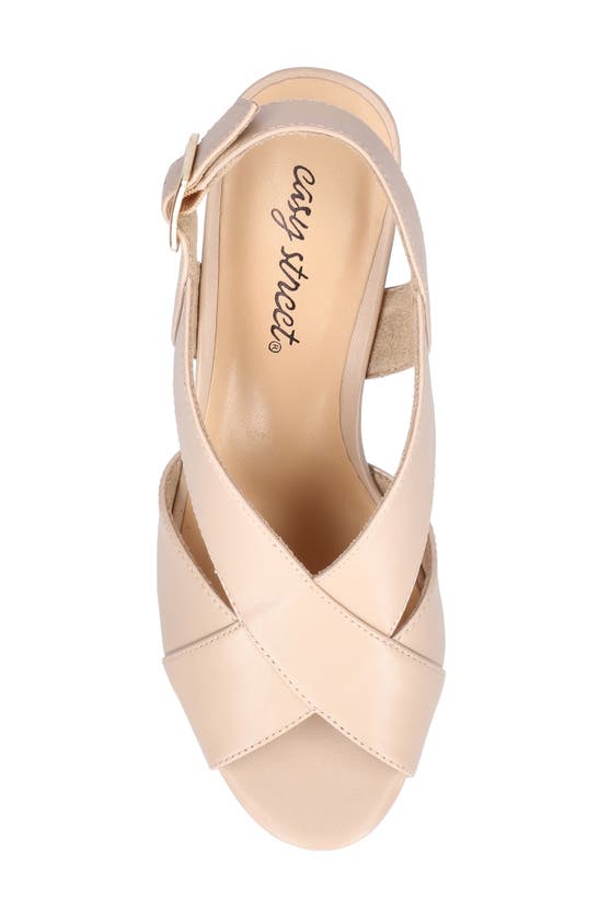 Shop Easy Street Christy Sandal In Nude