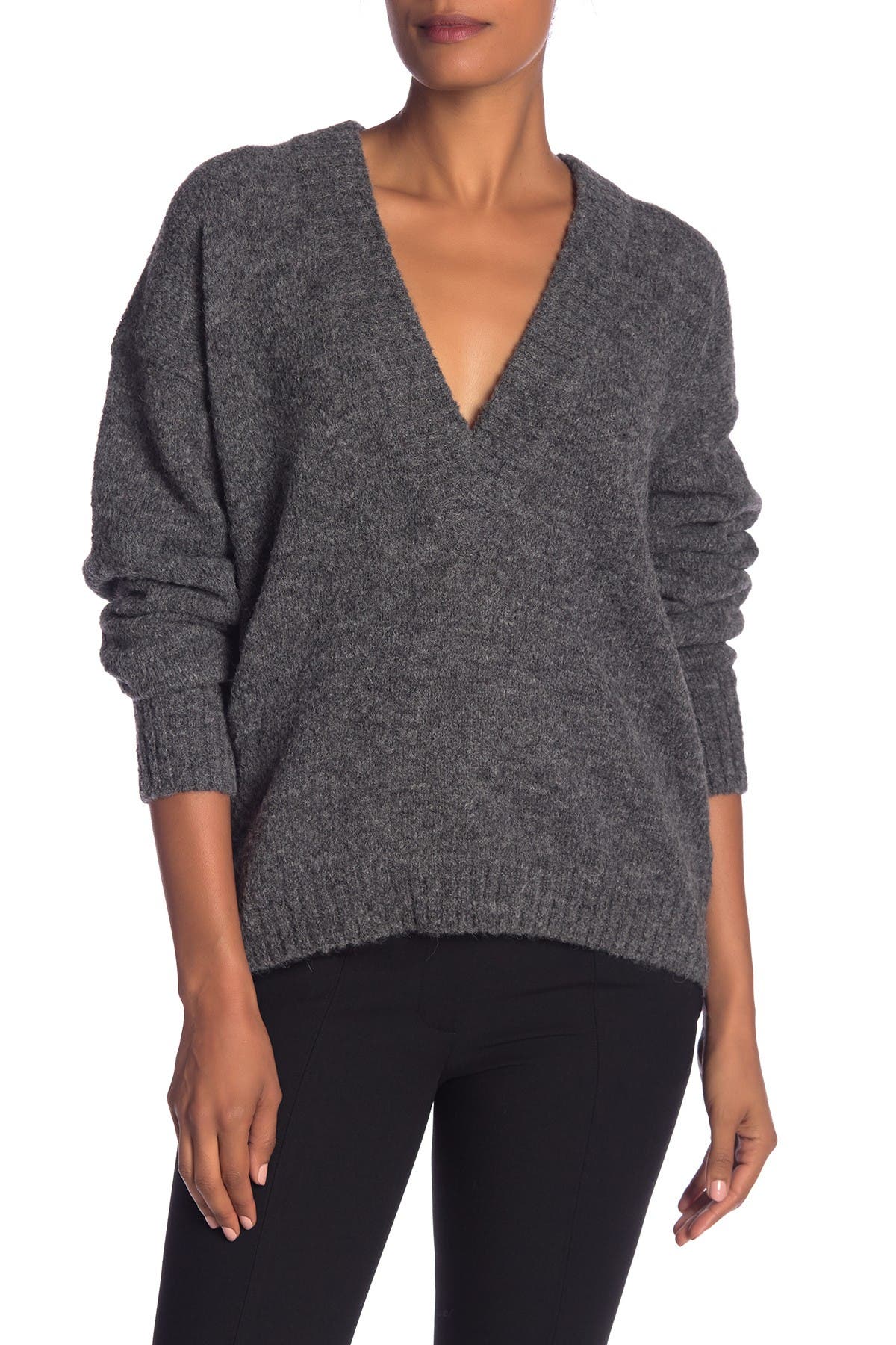 alpaca v neck sweater