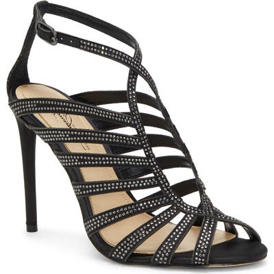 Imagine Vince Camuto Raychel Embellished Sandal, Black