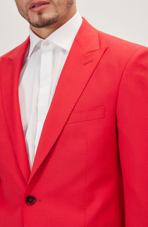 Ron Tomson Super 120s Merino Wool Tuxedo Jacket In Valentine