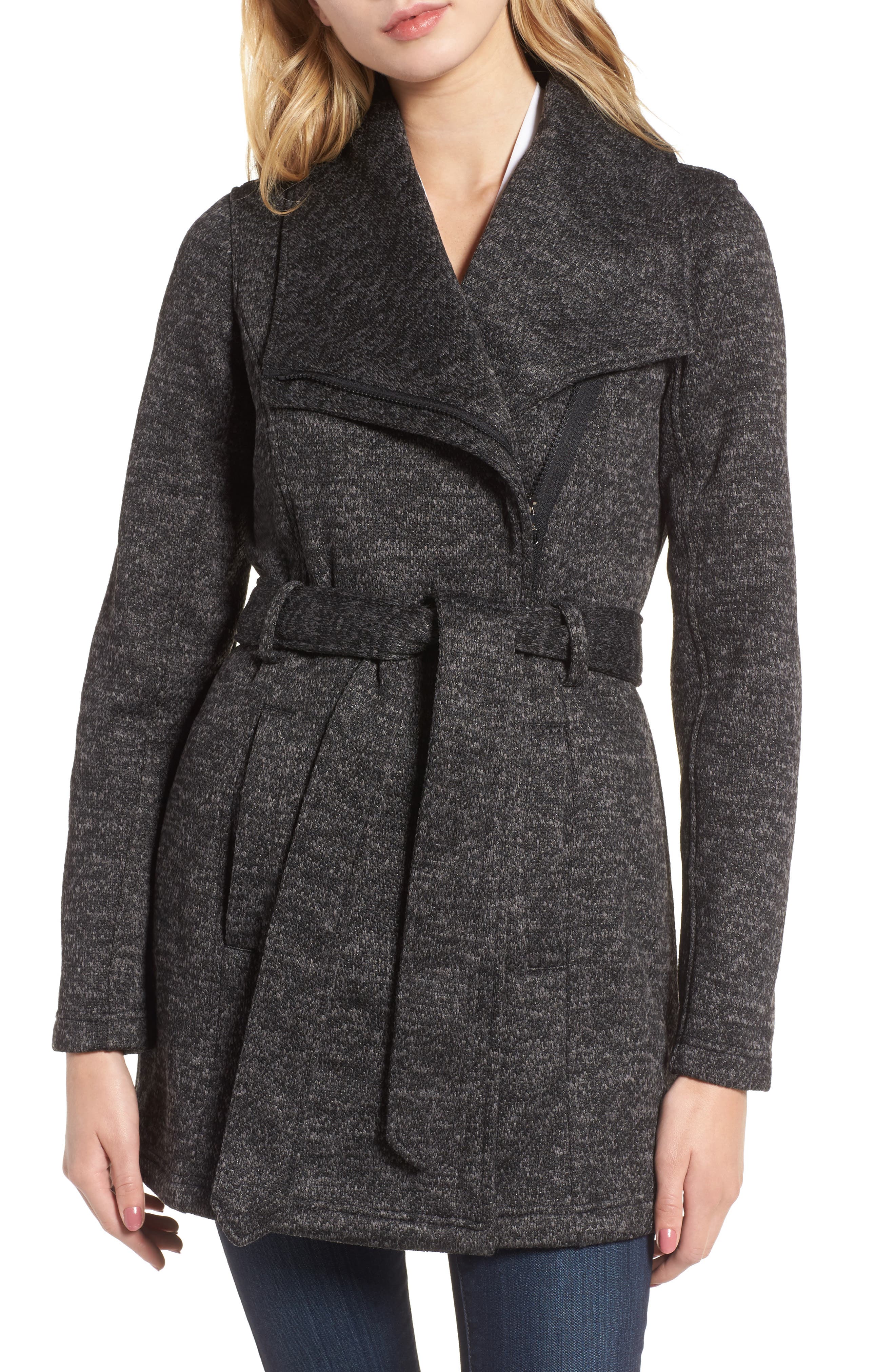 Steve Madden Fleece Wrap Coat Nordstrom