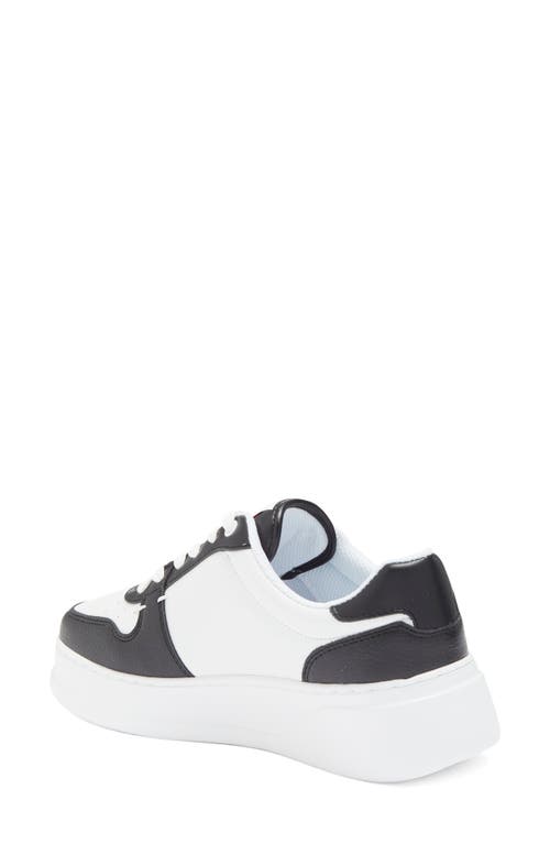 Shop Tommy Hilfiger Platform Sneaker In White/black