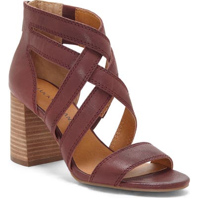 Lucky Brand Vrah Cage Sandal- Red