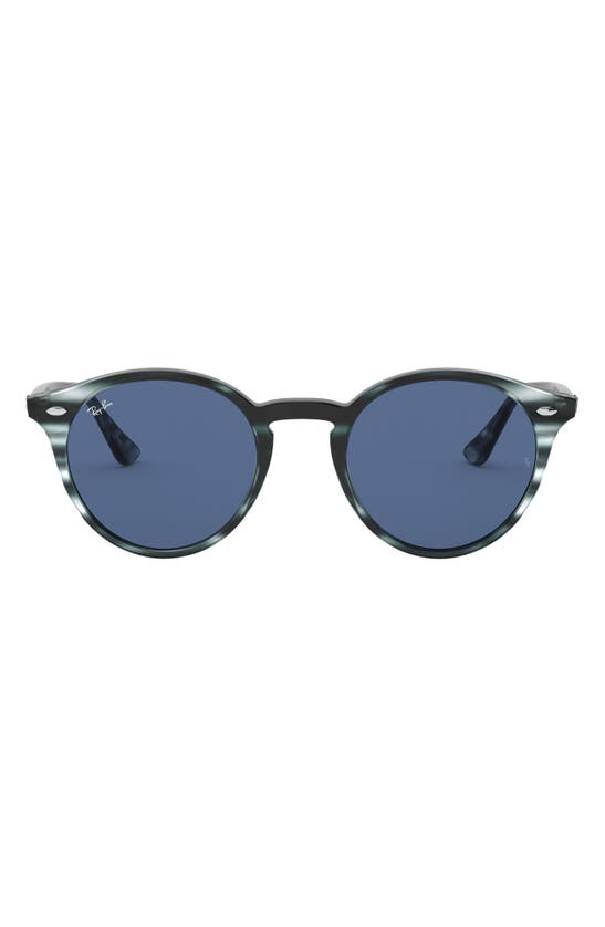 Ray Ban Highstreet 49mm Round Sunglasses In Grey Havana