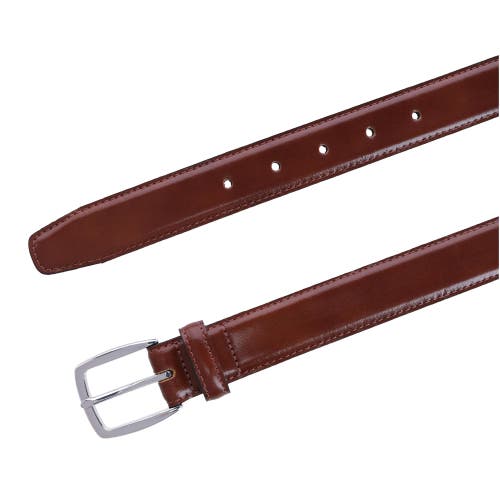 Shop Trafalgar Jameson 31mm Genuine Leather Dress Belt In Tan