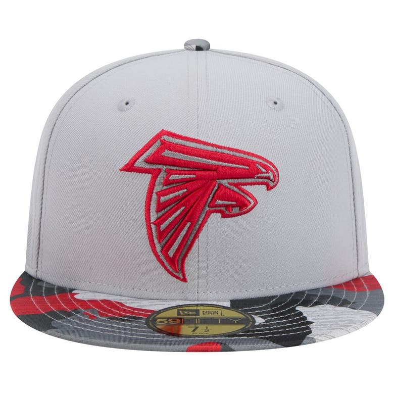 Shop New Era Gray Atlanta Falcons Active Camo 59fifty Fitted Hat