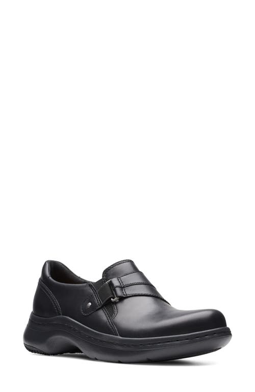 Clarks(r) ClarksPro Clog in Black Leather at Nordstrom, Size 6