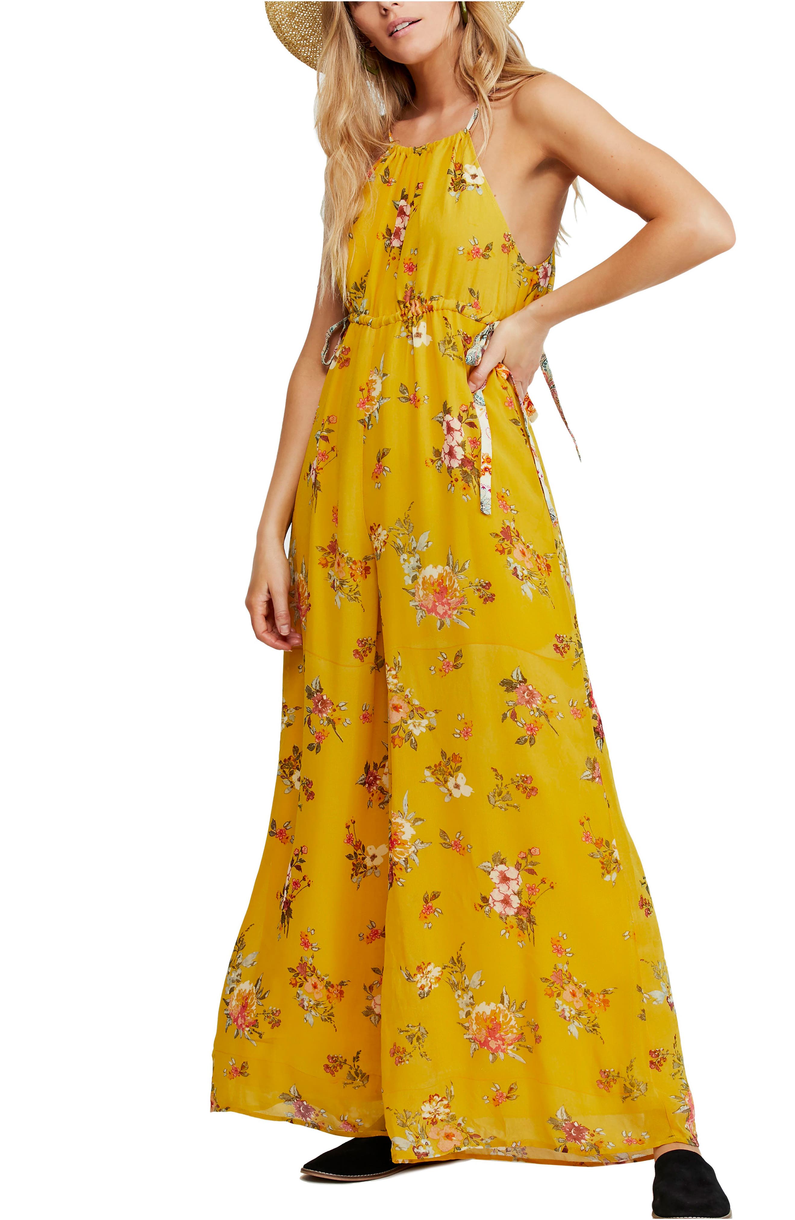 nordstrom yellow jumpsuit