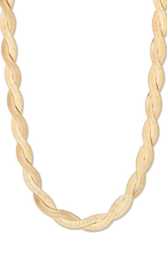 Shop Brook & York Haven Snake Chain Necklace In Gold