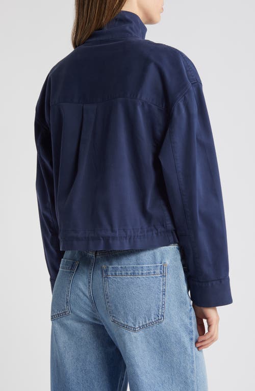 Shop Caslonr Caslon(r) Crop Utility Jacket In Navy Blazer