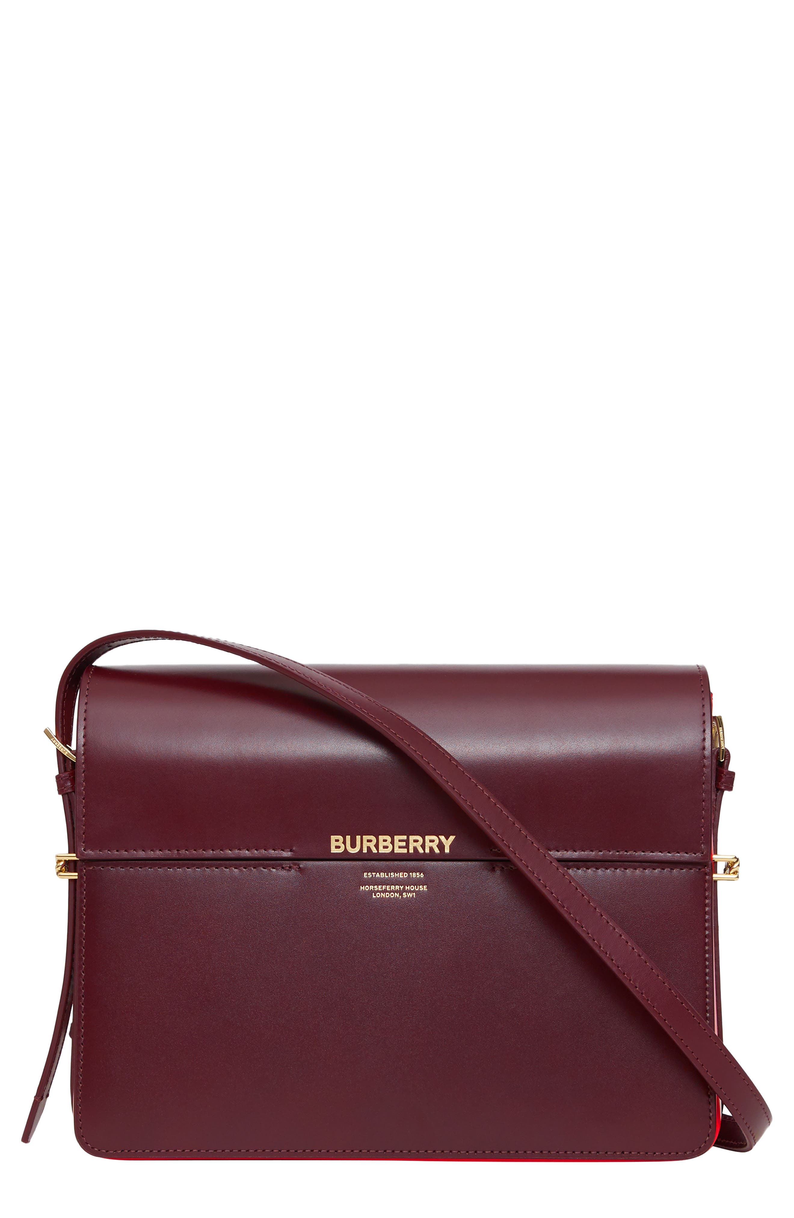 burberry grace leather shoulder bag