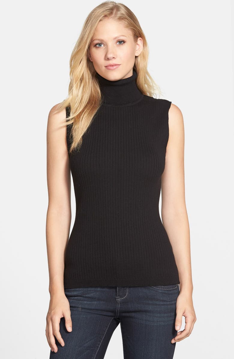 Vince Camuto Sleeveless Ribbed Turtleneck Sweater | Nordstrom