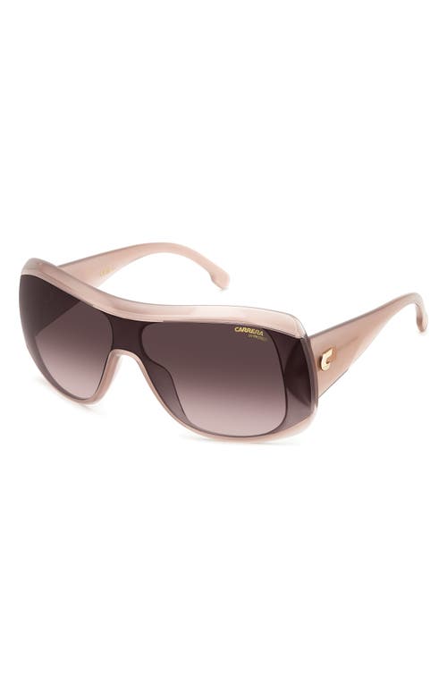 Shop Carrera Eyewear 99mm Gradient Shield Sunglasses In Nude/brown Gradient