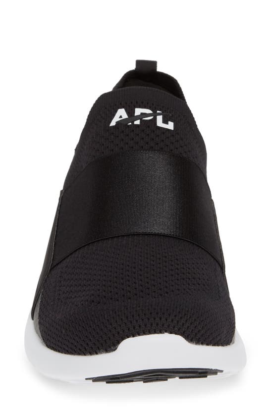 Shop Apl Athletic Propulsion Labs Techloom Bliss Knit Running Shoe In Black/ Black/ White