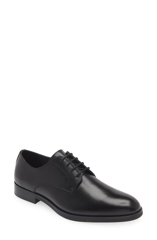 Shop Nordstrom Emmett Plain Toe Derby In Black