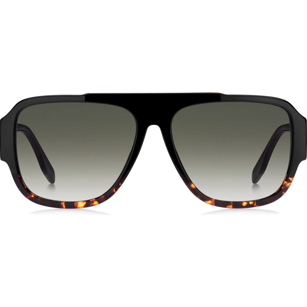 Marc Jacobs 58mm Flat Top Sunglasses In Metallic