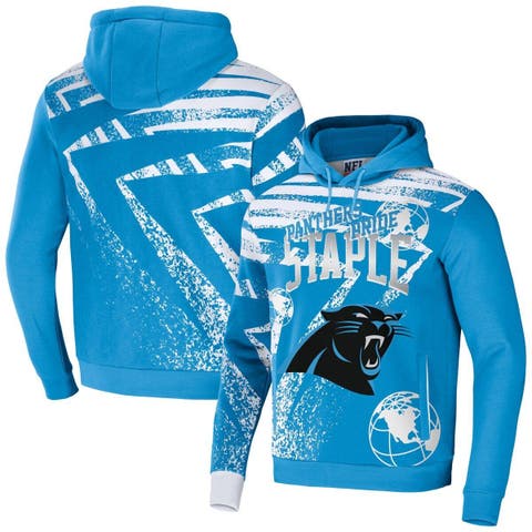 Men's JH Design Gray/Black Carolina Panthers Reversible Fleece