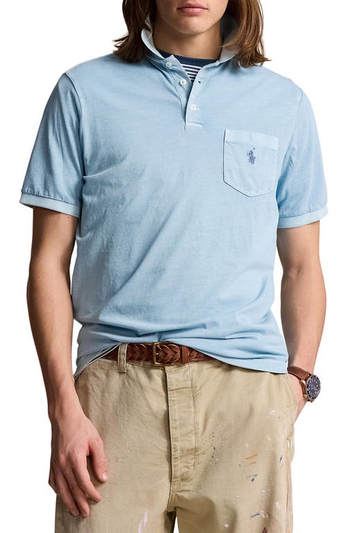 Polo Ralph Lauren Relaxed Fit Interlock Pocket Polo In Blue