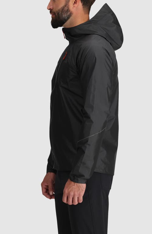 Shop Outdoor Research Helium Rain Ultralight Hooded Jacket In Storm