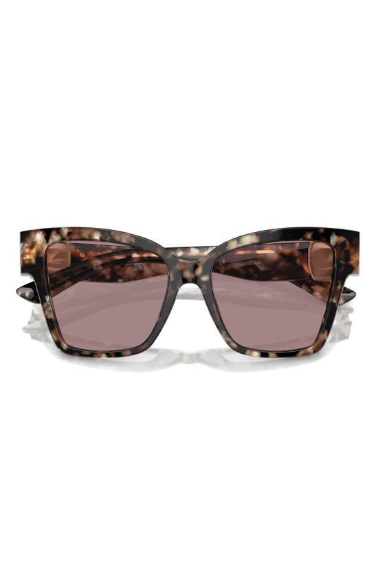 Shop Dolce & Gabbana Dolce&gabbana 54mm Gradient Square Sunglasses In Brown Havana