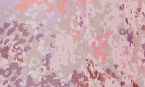 Joie Thana Print Silk Top In Purple/taupe Gray Multi