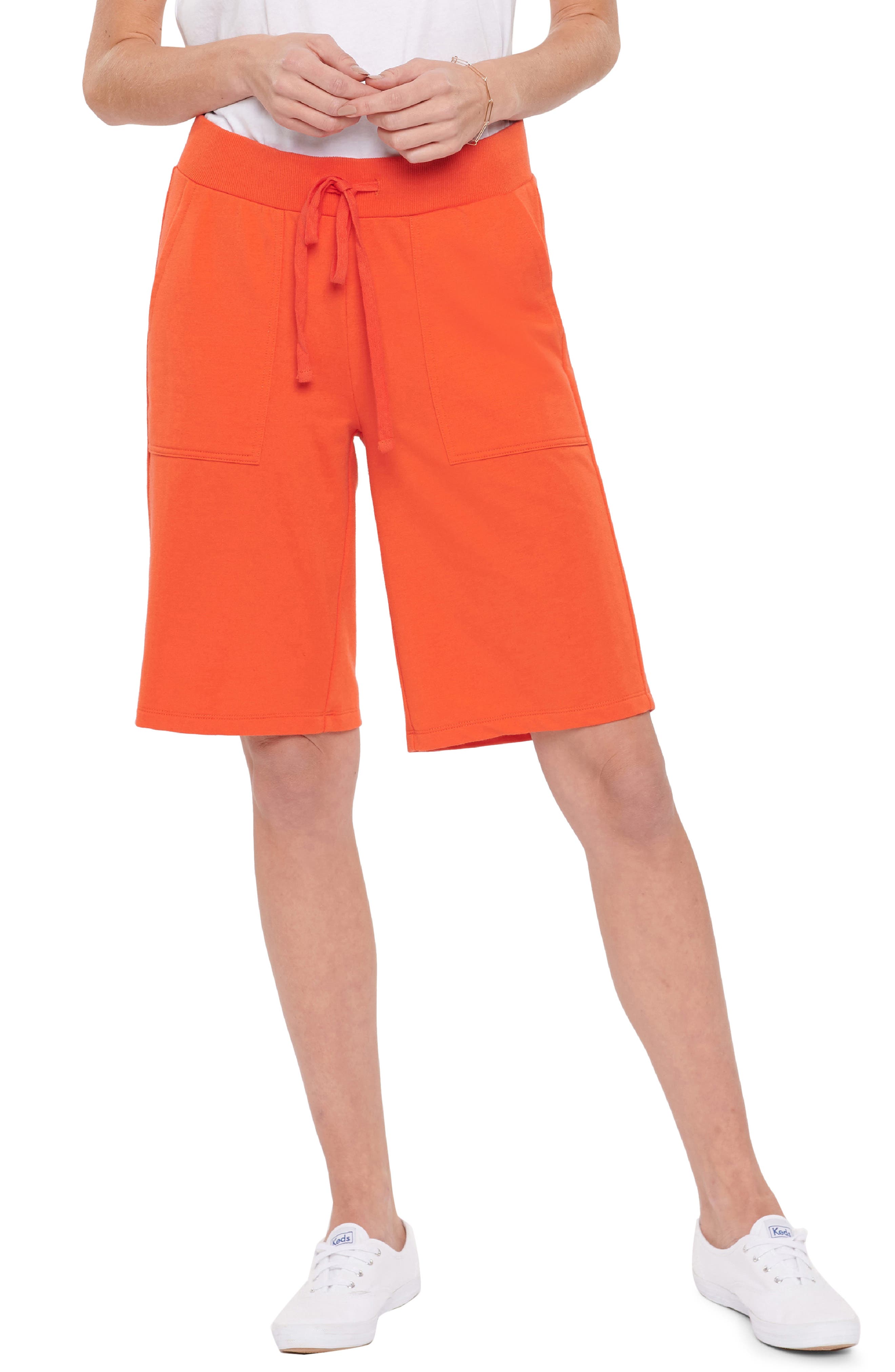 burnt orange shorts womens