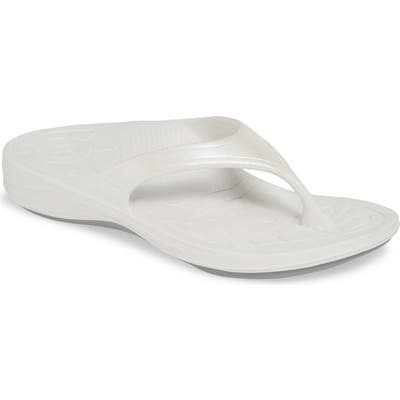 Aetrex Fiji Flip Flop, White
