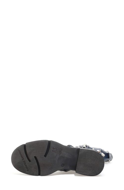 As98 A.s.98 Easton Studded Boot In Distressed Ocean
