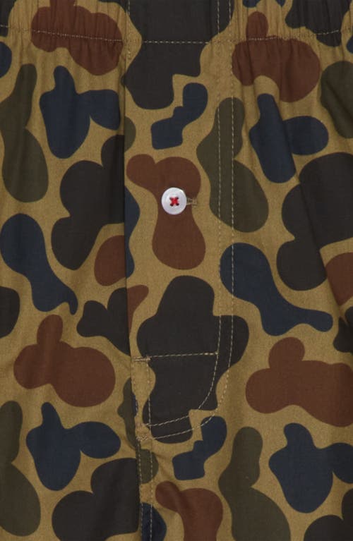 DRUTHERS NYC DRUTHERS NYC ORGANIC COTTON DUCK CAMO BOXER SHORT 