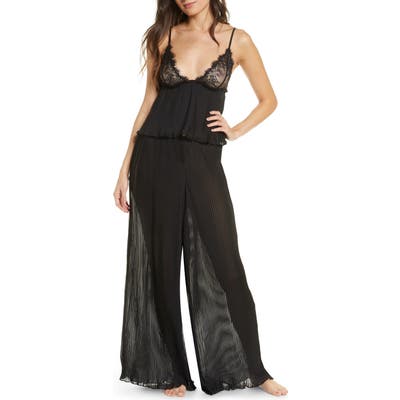 Bluebella Atalanta Camisole & Trouser Pajamas, Black