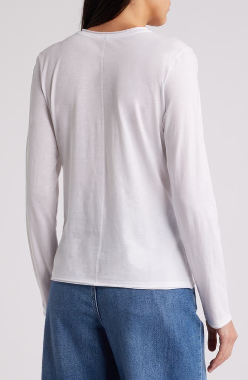 Shop Rails Long Sleeve T-shirt In White