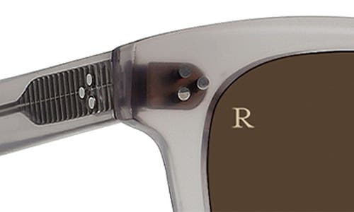 Raen Squire 49mm Round Sunglasses In Shadow Grey/vibrant Brown