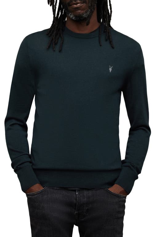 Shop Allsaints Mode Slim Fit Wool Sweater In Racing Green