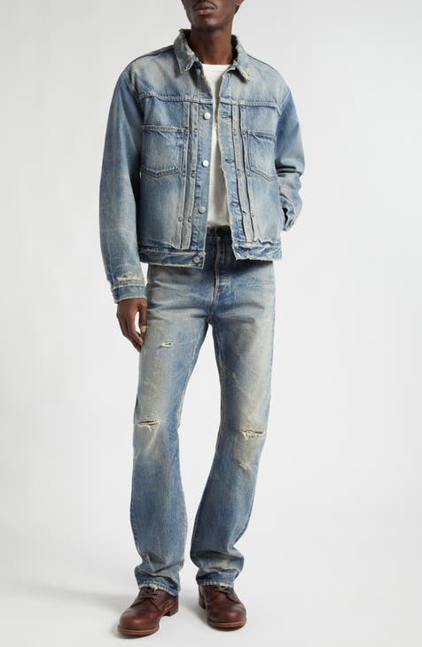 Distressed denim jacket clearance nordstrom