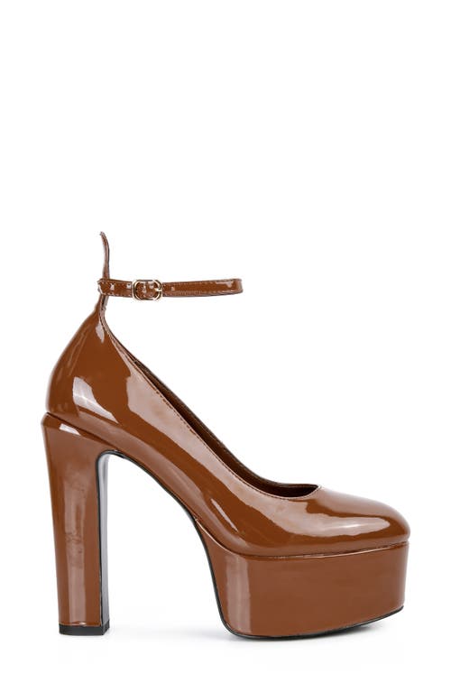 Rag & Co Babe Heaven Platform Pump In Tan