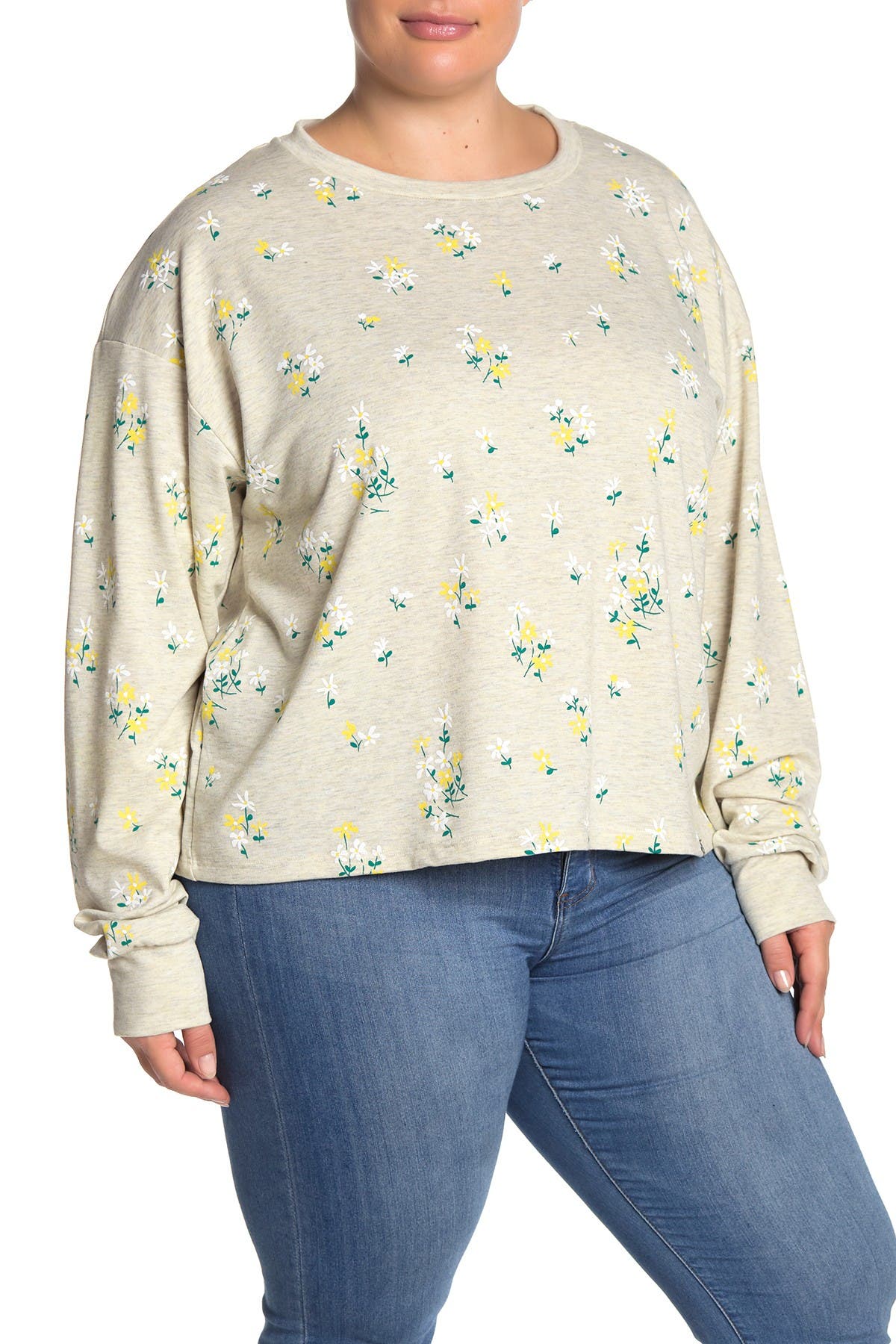 floral print sweatshirt