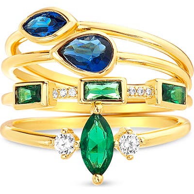 Lesa Michele Set Of 4 Stacking Rings