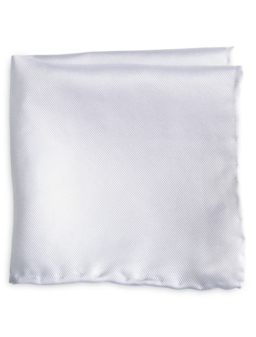 Shop Oak Hill Premium By Dxl Silk Pocket Square In White