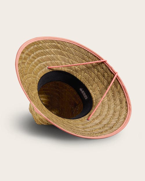 Shop Hemlock Bare Straw Lifeguard Hat In Coral Trim