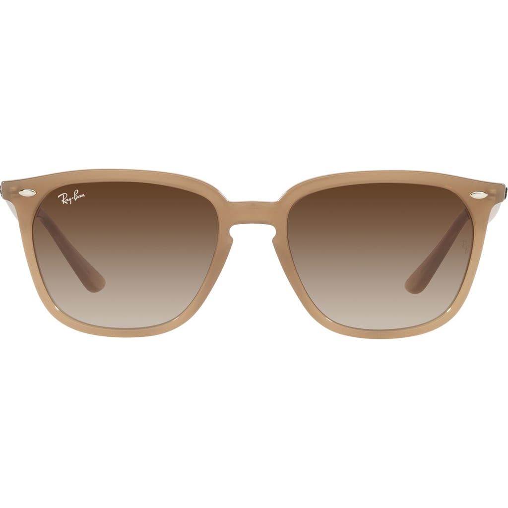 Ray Ban Ray-ban 55mm Square Sunglasses In Brown