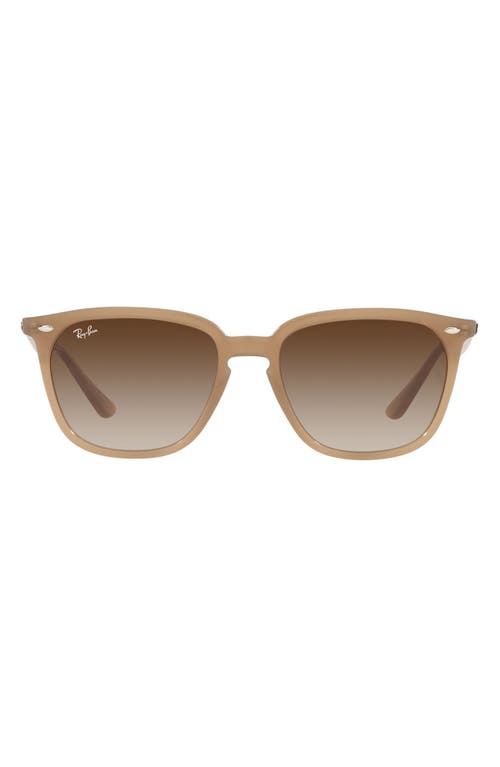Ray-Ban 55MM SQUARE SUNGLASSES in Turtledove/Gradient Brown at Nordstrom