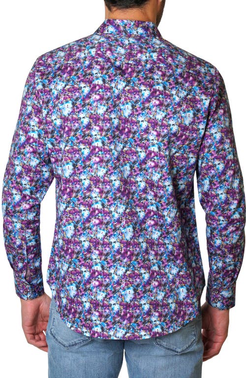 ROBERT GRAHAM ROBERT GRAHAM WITT ABSTRACT PRINT BUTTON-UP SHIRT