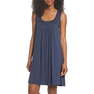Papinelle Pleat Front Nightgown, Blue