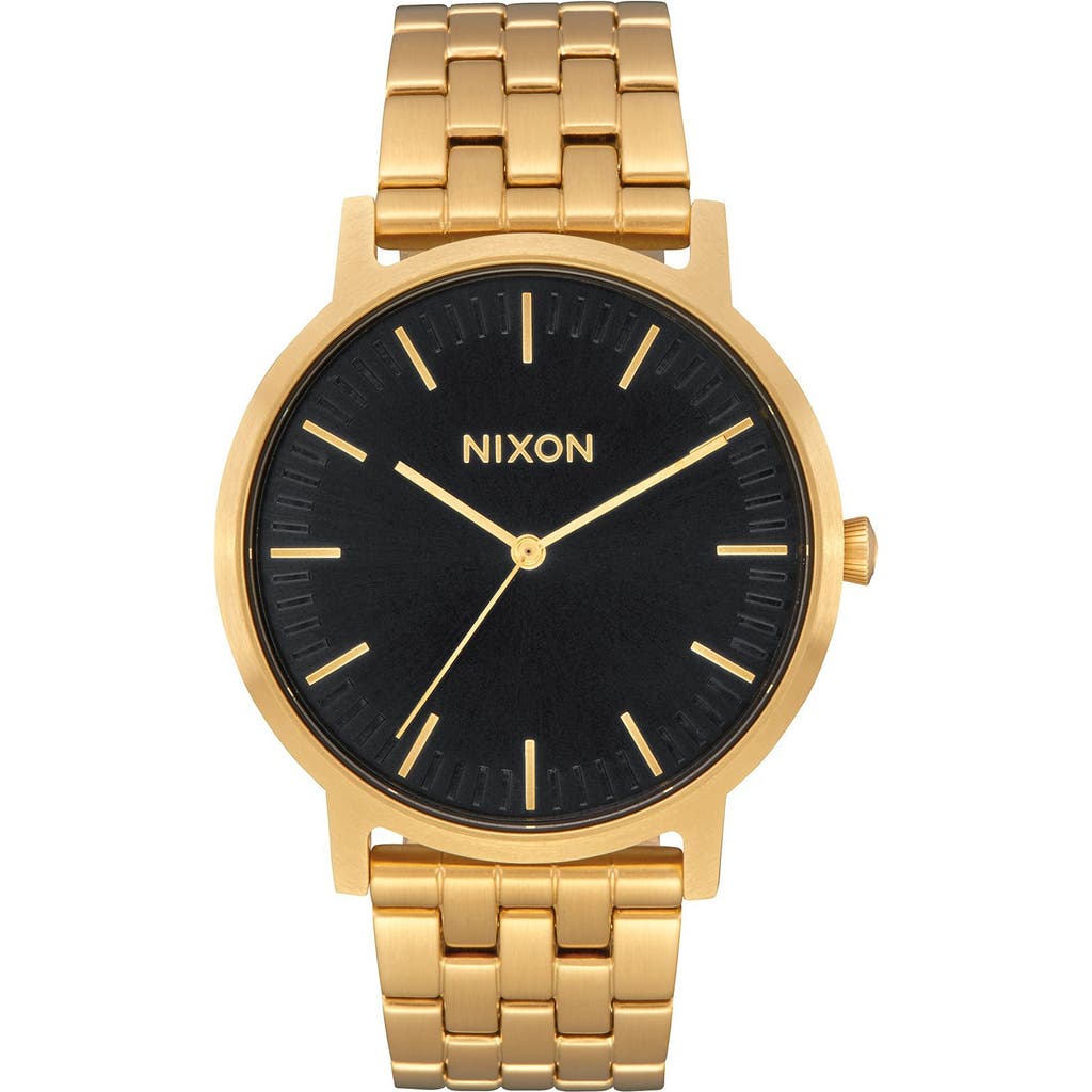 Nixon Porter Bracelet Watch, 40mm In Gold