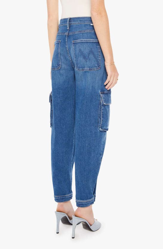 Shop Mother The Curbside Barrel Cargo Pants In Opposites Attract