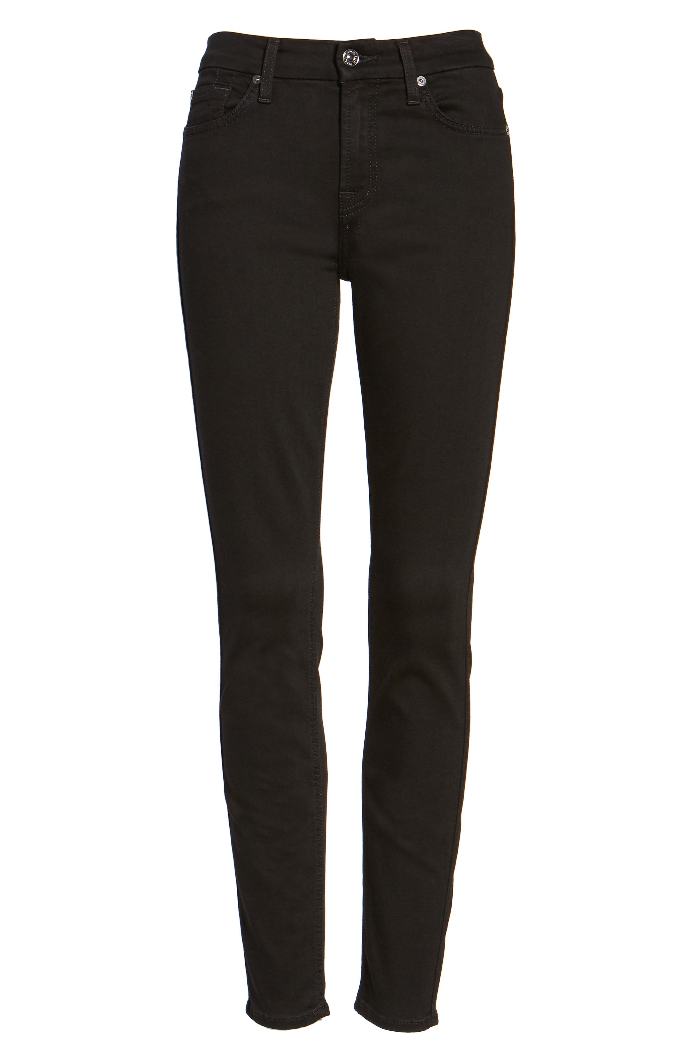 7 for all mankind b air ankle skinny black